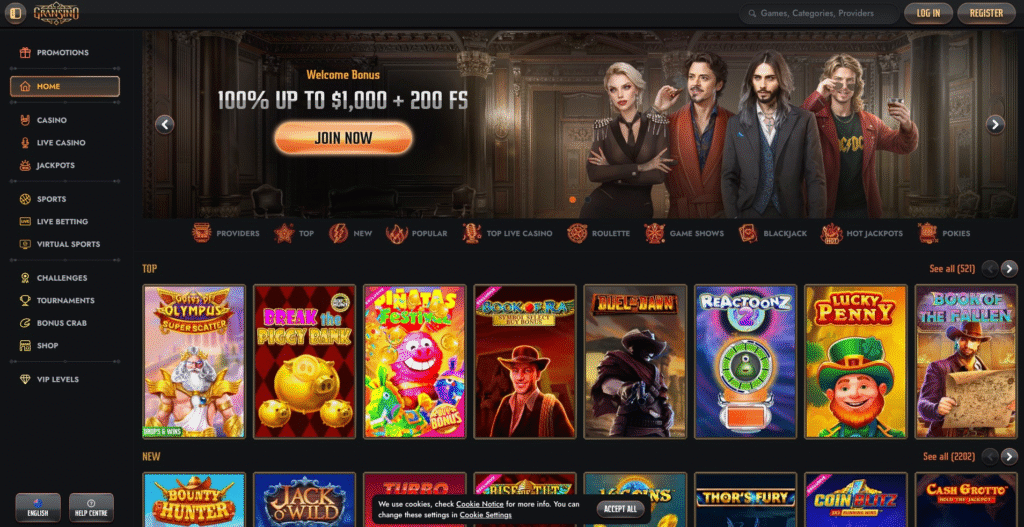 New online casino site